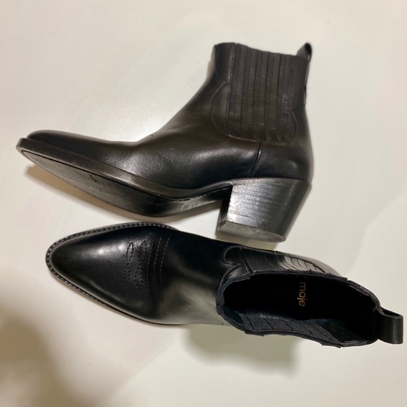 MAJE / Farwest Leather Cowboy Boots - Picture 4 of 8